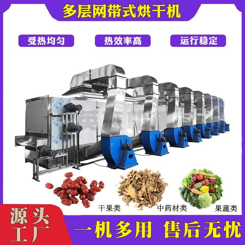 蔬菜包烘干生產(chǎn)線 洋蔥多層帶式干燥機(jī) 大蒜片網(wǎng)帶烘干機(jī)