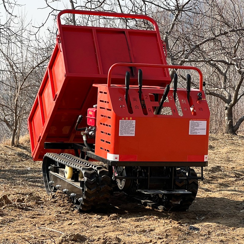 工程農(nóng)用山地履帶運輸車山區(qū)爬坡王小型爬山虎液壓升降翻斗自卸車