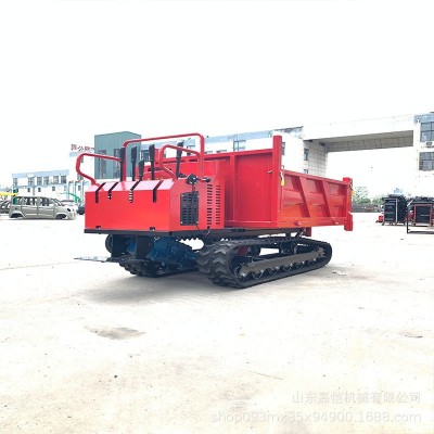 加厚履帶運輸車手扶款小型爬山虎液壓升降輕松自卸可多地形使用