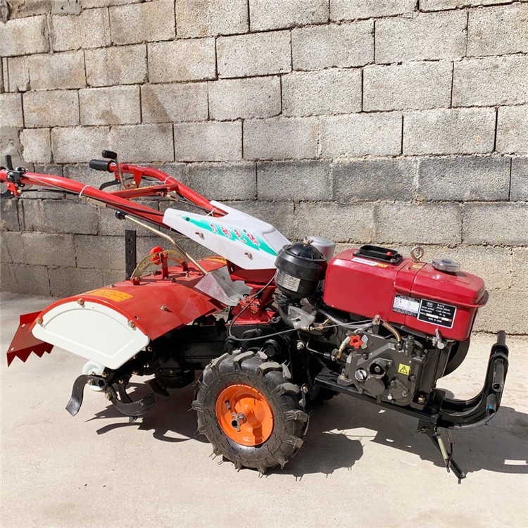 小型旋耕機 電啟動水旱兩用手扶拖拉機 12馬力耕地機 農興牌
