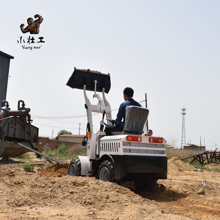 小壯工四驅(qū)鏟車裝載機(jī) 工地多功能推土機(jī) 家用柴油動(dòng)力小鏟車C18