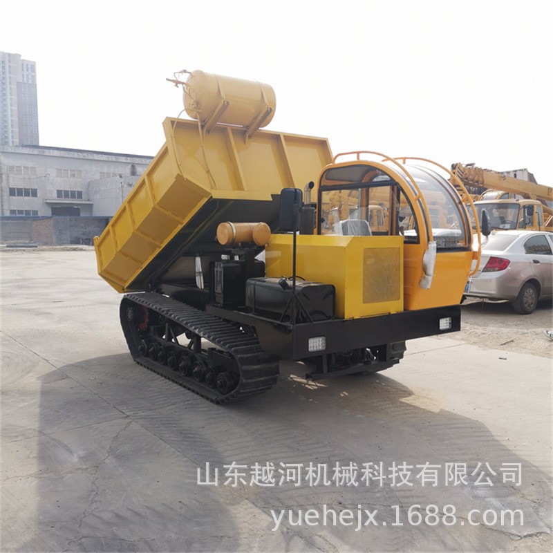 越河YH-LYQ8G型號8T液壓翻斗自卸車產(chǎn)品載重8000kg 履帶運(yùn)輸車