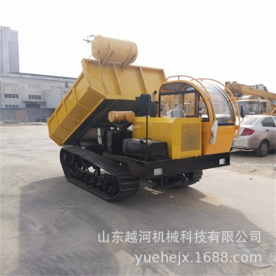 越河YH-LYQ8G型號(hào)8T液壓翻斗自卸車產(chǎn)品載重8000kg 履帶運(yùn)輸車