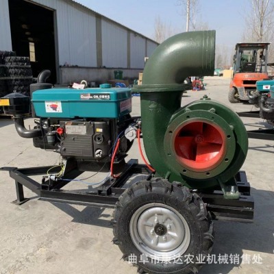 拖車(chē)款10寸抽水泵 應(yīng)急抗旱抽水泵 出水量780立方 工程排水泵
