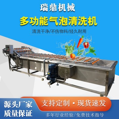 多功能洗菜機 高壓噴淋氣泡蔬菜清洗設備 全自動臭氧氣泡清洗機