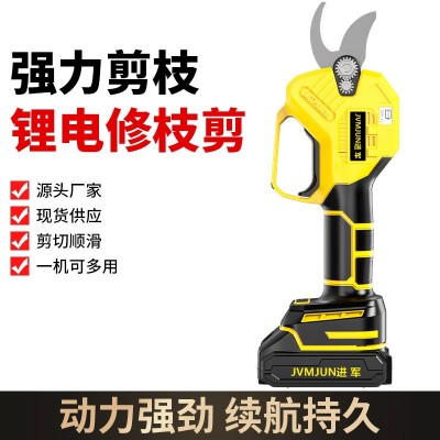 無刷電動(dòng)修枝剪無線手持充電式鋰電剪可伸縮加長(zhǎng)桿鋰電高枝桿套裝