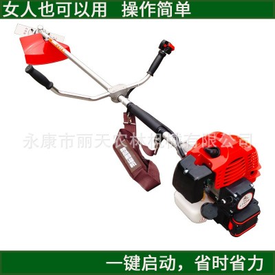 電啟動二沖程割草機側掛式割灌機背負式打草機