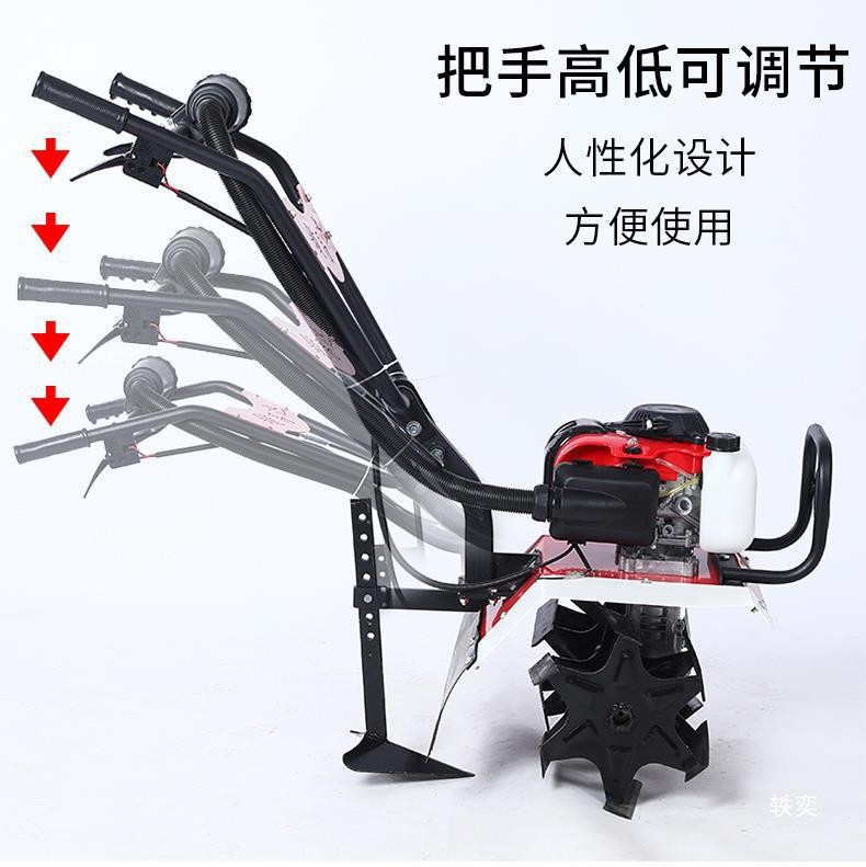 多功能微耕機旋耕機手推汽油松土機農田翻地開溝機果園除草機