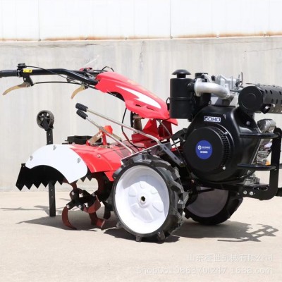 小型多功能開溝耕地機 汽油柴油家用農用除草耕地旋耕機
