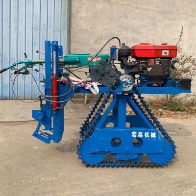 履帶式液壓大姜 大蔥深度可調 多功能自走式收獲機