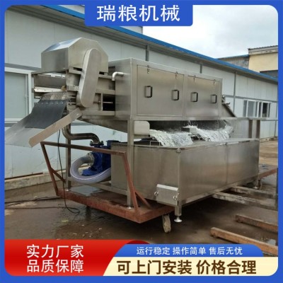 全自動(dòng)大姜清洗機(jī) 自動(dòng)出料鮮姜清洗設(shè)備 變頻調(diào)速洗姜設(shè)備