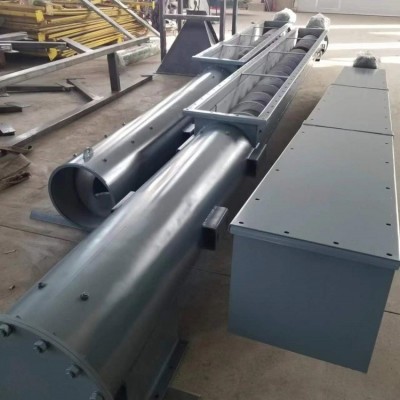 管式螺旋輸送機 管無軸絞龍 不銹鋼輸送設(shè)備 耐磨襯板 鉸刀