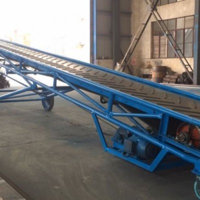 正鑫廠家定制皮帶輸送機 升降帶式上料機 爬坡輸送帶 糧食裝車