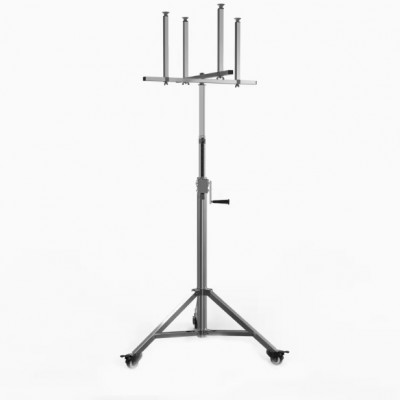 裝燈升降支架燈具安裝升降臺(tái)機(jī)不銹鋼折疊便攜安燈升降架