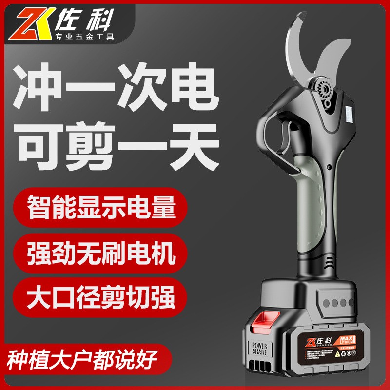 電動修枝剪充電式無線鋰電剪刀園林剪果樹剪樹枝剪電剪 刀源頭直供