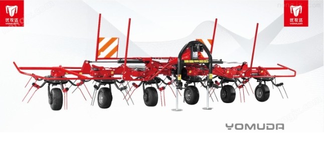 水平旋轉式摟草機