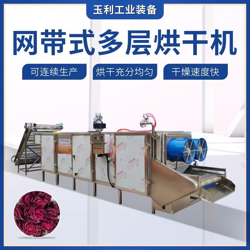 網(wǎng)帶式木瓜絲烘干機 分層控溫番木瓜切絲干燥機 食品烘干流水線