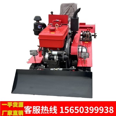 履帶式小型旋耕機(jī) 乘坐式水田旱地兩用耕地機(jī) 一機(jī)多用