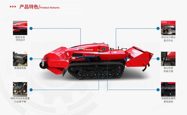 遙控履帶多功能管理機(jī)旋耕機(jī)產(chǎn)品特點(diǎn)圖