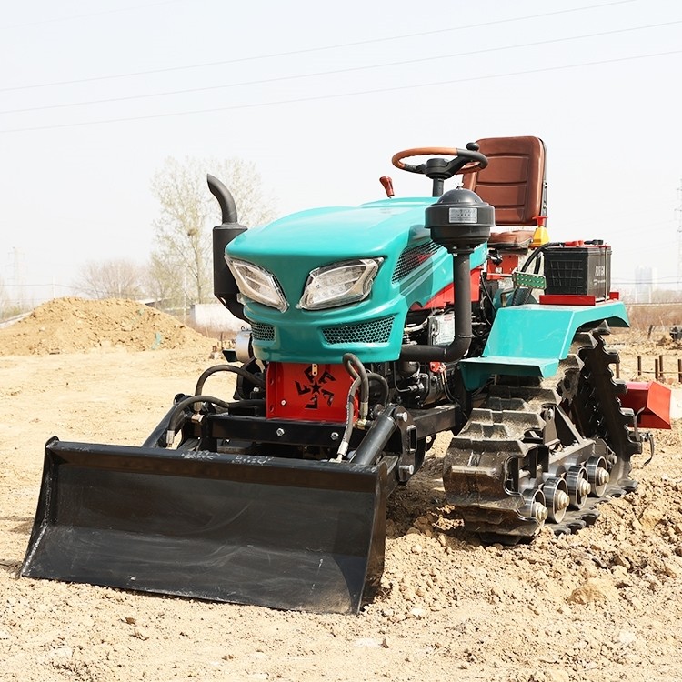 履帶式微耕機(jī)多功能小型農(nóng)用旋耕機(jī)開溝柴油四驅(qū)耕地機(jī)田園機(jī)