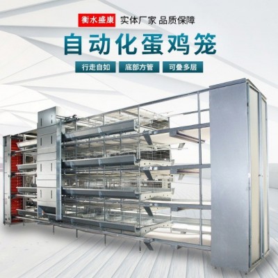 雞籠層疊式蛋雞籠3層/4層全自動養(yǎng)殖籠具熱鍍鋅立式新型養(yǎng)雞雞籠