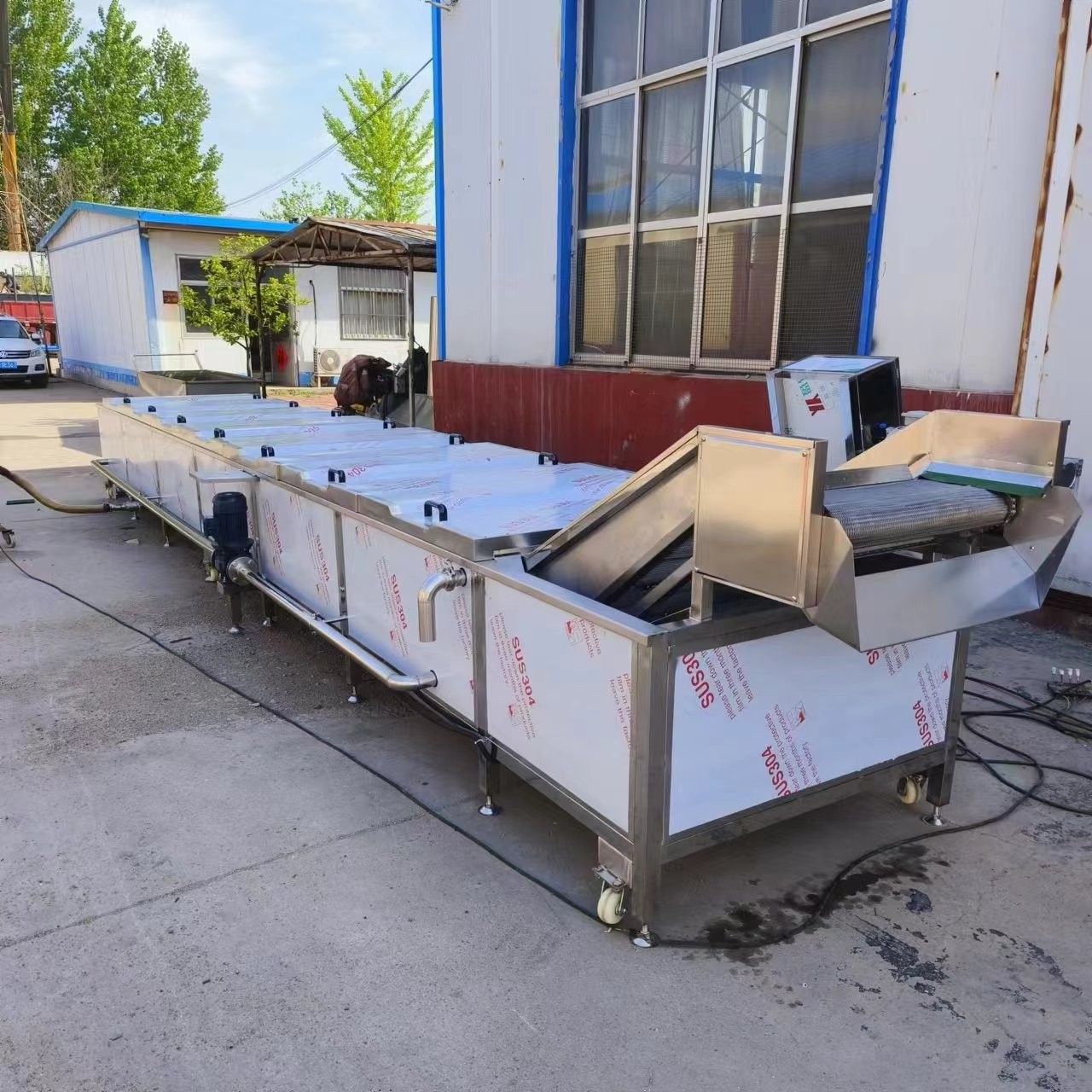 果蔬殺青漂燙機 玉米蒸煮設備 全自動金銀花蒸汽殺青機 康通牌