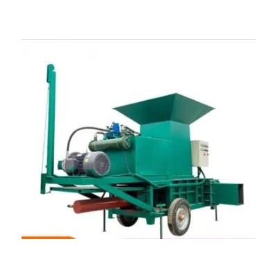 方捆自動(dòng)套袋飼料壓塊機(jī) 青儲秸稈纏膜打捆機(jī) 牧場冬儲草料打包機(jī)